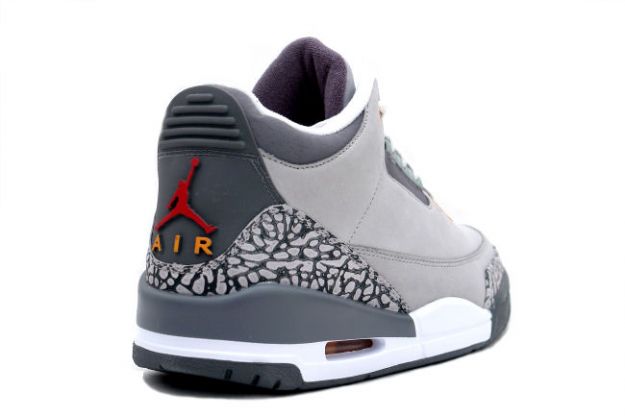 Jordan 3 Retro Silver Sport Red Light Graphite Orange Peel Shoes