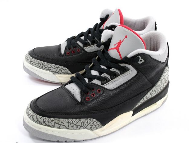 Jordan 3 Retro Black Cement Grey Countdown Pack Shoes - Click Image to Close