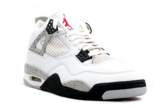 Jordan 4 Retro 1999 white black cement shoes