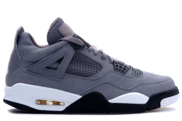 Jordan 4 Retro cool grey chrome dark charcoal varsity maize shoes - Click Image to Close