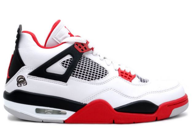 Jordan 4 Retro mars blackmon white varsity red black shoes