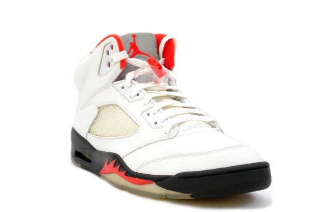 Jordan 5 Retro fire red white black fire red shoes - Click Image to Close