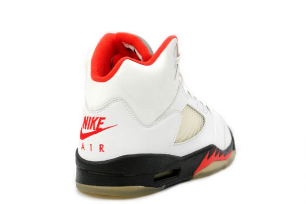 Jordan 5 Retro fire red white black fire red shoes