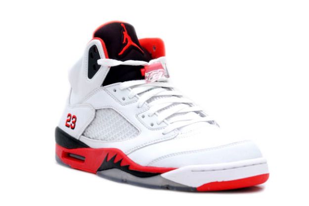 red black and white jordan retro 5