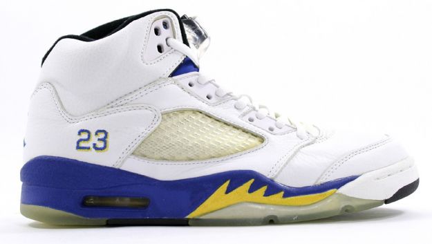 Jordan 5 Retro laney white varsity royal varsity maize shoes - Click Image to Close