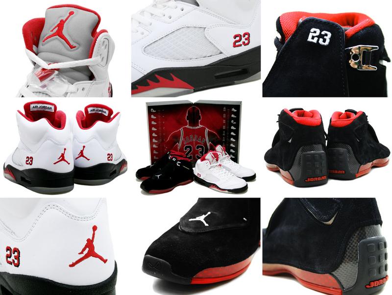 air jordan 5 white black fire red&air jordan 18 countdown package shoes - Click Image to Close