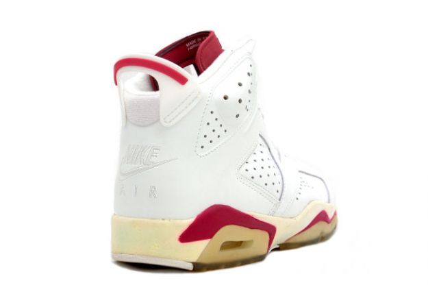 Air Jordan 6 Off White Maroon Shoes