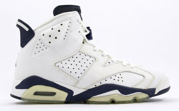 Jordan 6 Retro white midnight navy shoes