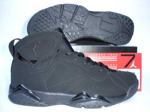 Jordan 7 Retro all black shoes - Click Image to Close