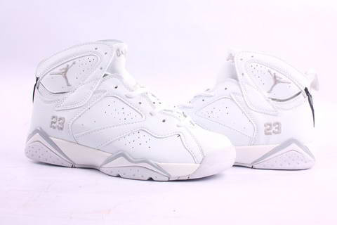 Jordan 7 Retro all white shoes