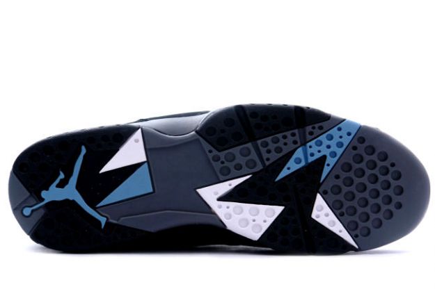 Jordan 7 Retro black chambray light graphite shoes - Click Image to Close