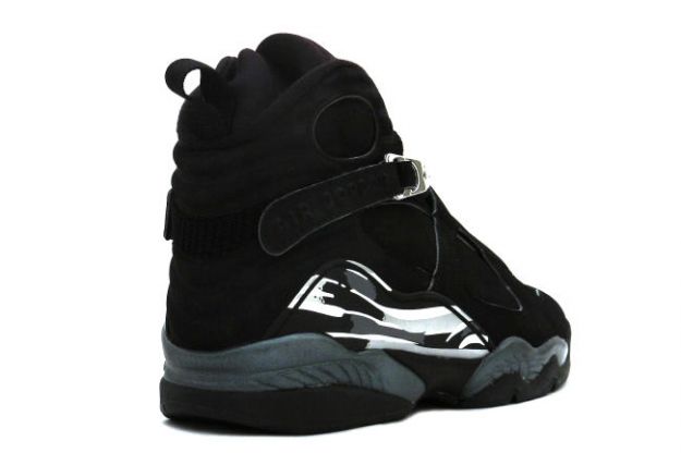 Jordan 8 Retro black chrome shoes - Click Image to Close