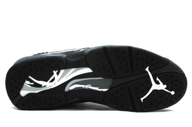 Jordan 8 Retro black chrome shoes - Click Image to Close