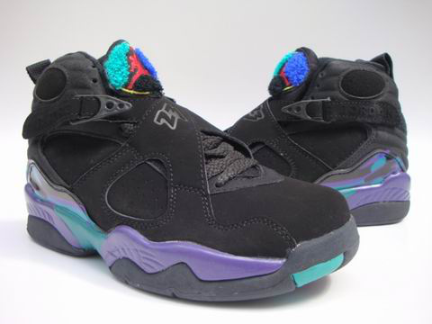 Jordan 8 Retro black green shoes - Click Image to Close