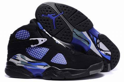 Jordan 8 Retro black true blue shoes