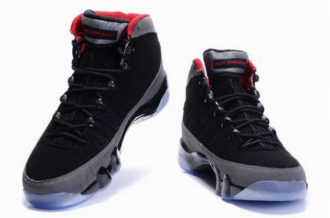 Jordan 9 Retro black grey shoes