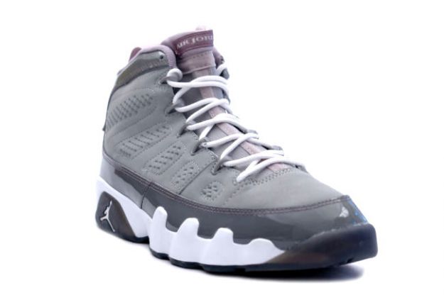 Jordan 9 Retro medium grey white cool grey shoes