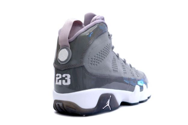 Jordan 9 Retro medium grey white cool grey shoes