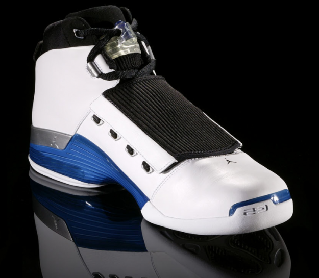 jordan 17 original og white college blue black shoes - Click Image to Close